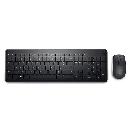 Kit Teclado e Mouse Dell Wireless KM3322W CP118 - 580-BBBB cor Preto