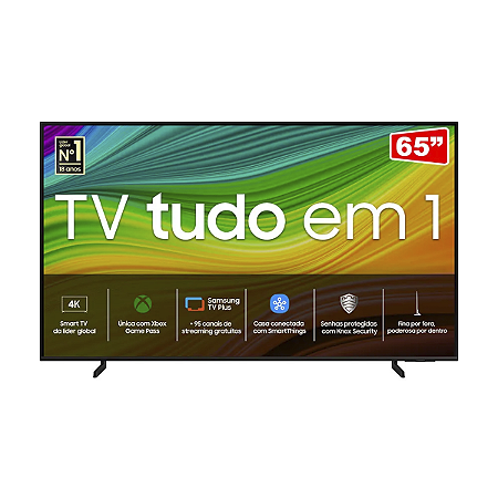 Samsung Smart TV 65" QLED 4K 65Q60D, 60hz, Processador Quantum Lite 4K, Design AirSlim, Alexa built in, QN65Q60DAGXZD Cor Preto