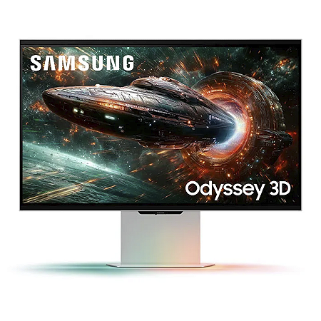 Monitor Samsung Odyssey 3D, 27" 4k, 165Hz, 1ms, HDMI, USB - LS27FG900XLXZD Cor Prata