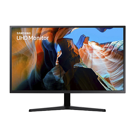 Monitor UHD Samsung 31.5" 4K, 60Hz, 4(GTG) ms, Freesync - LU32J590UQLMZD Dark Blue Gray