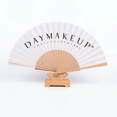 Leque para Secar Maquiagem Makeup Fan  Daymakeup Madeira Tecido