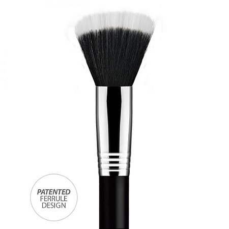 Pincel de Maquiagem F07 Daymakeup Po Blush Liquido Cremosos Duo Fiber Pequeno