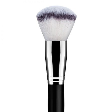 Pincel de Maquiagem F16 Daymakeup Po Acabamento Arredondado Grande Fibra Optica