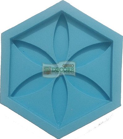Forma Silicone Para Revestimento 3D - Mini Flor 14x10 Ref 17