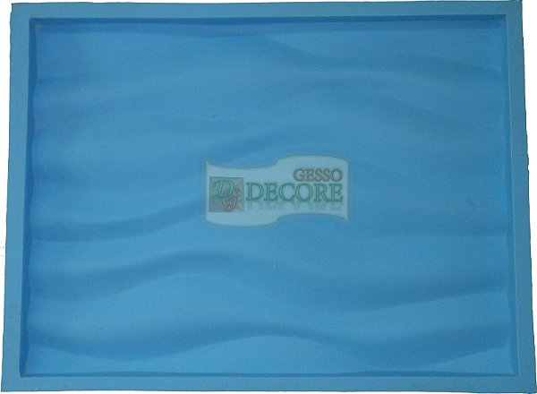 Forma Silicone Para Revestimento 3D - Ondas 28x38 Ref 07