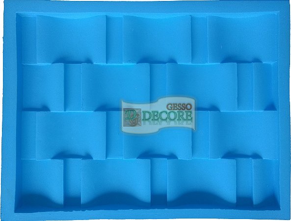 Forma Silicone Para Revestimento 3D - Treliças 37x27 Ref 09