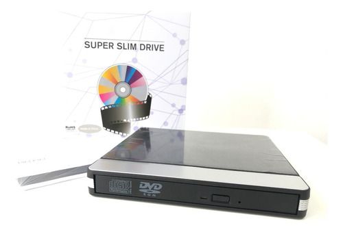 Gravador De Dvd Cd Externo Usb Slim Ultra Portatil 2.0/3.0