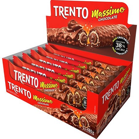 Trento Massimo ao Leite 480g (16un x 25g)