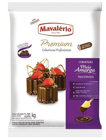Cobertura Gotas Meio Amargo Fracionada 1kg