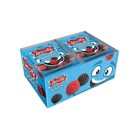 Bala de Gelatina Mini Amoras 180g (12un x 15g)