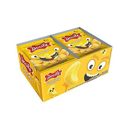 Bala de Gelatina Mini Banana 180g (12un x 15g)