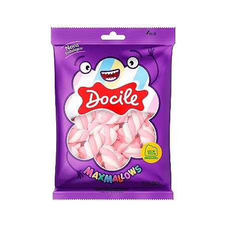 Maxmallows Twist Rosa e Branco 220g