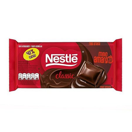 Chocolate Classic Meio Amargo 80g
