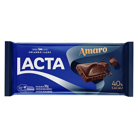 Chocolate Amargo 80g Lacta