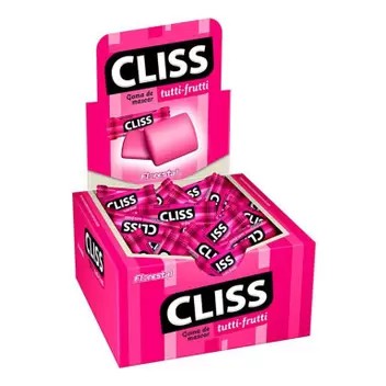 Chiclete Cliss Tutti-Frutti (100un)