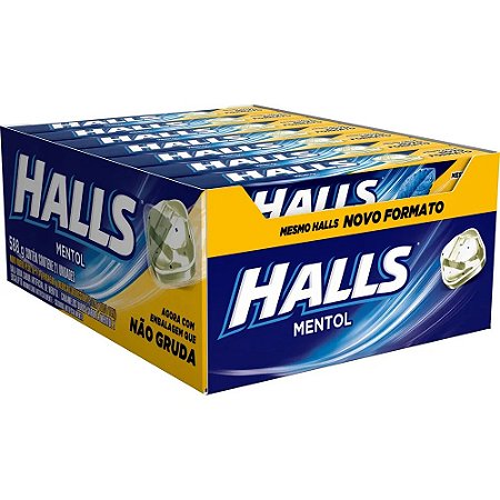Bala Halls Mentol (21un x 28g)