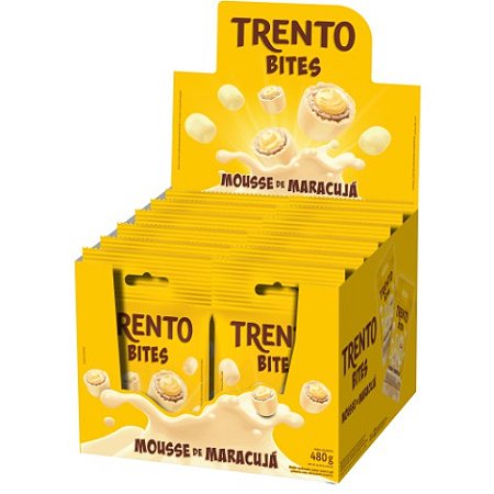 Trento Bites Mousse de Maracujá 480g (12un x 40g)