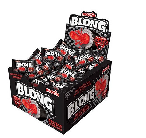 Chiclete Blong Pinta Língua Black 40un