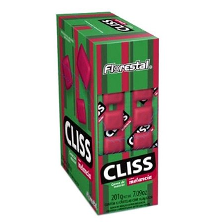 Chiclete Cliss Melancia 12 Cartelas