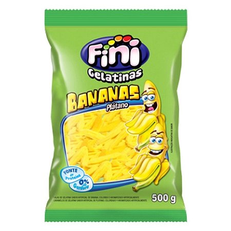 Bala Gelatina Banana 500g