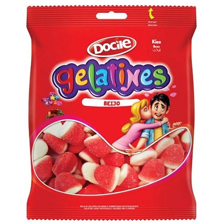 Bala Gelatina Beijo 250g