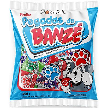 Pirulito Pegadas Banzé 400g