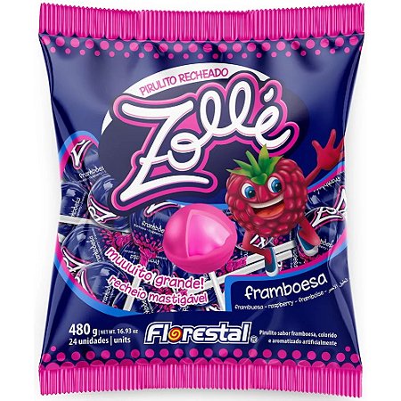 Pirulito Zolle Framboesa 480g