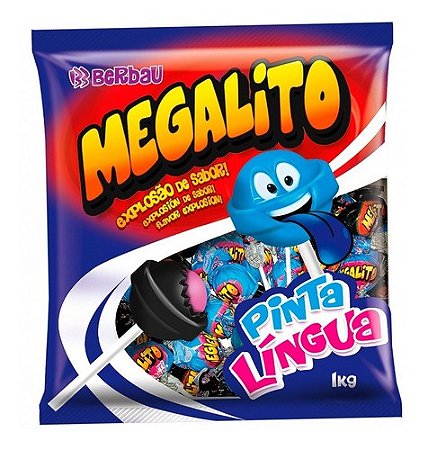 Pirulito Megalito Pinta Lingua 1kg