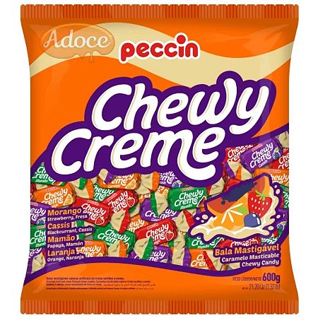 Bala Chewy Creme Sortida 600g