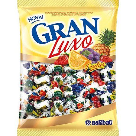 Bala Granluxo Frutas 600g