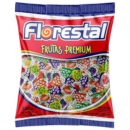 Bala Frutas Premium Dura 500g