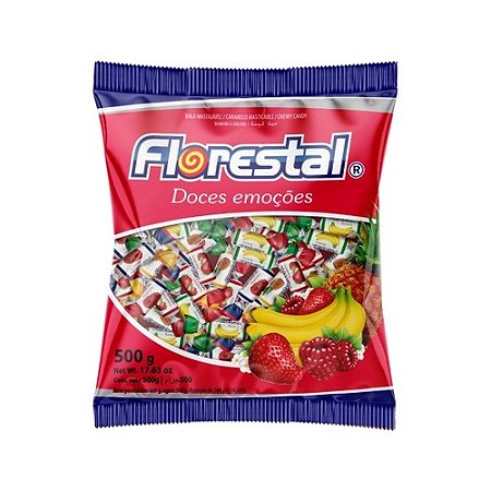 Bala Mole Mastigável Sortida 500g