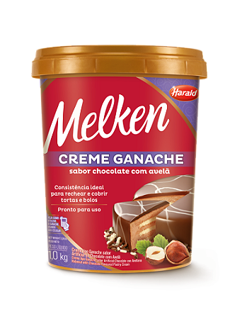 Ganache Melken Chocolate com Avelã 1kg