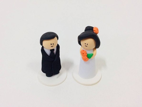 Casal de Noivos - Bonecos para Constelar na água e mesa