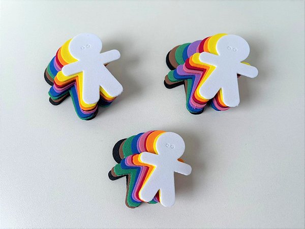 Bonecos para Constelação Familiar na água e na mesa - Cores - 30 peças