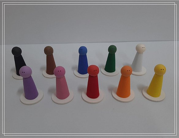 Bonecos para Constelação Familiar na Mesa e Água - Sentimentos