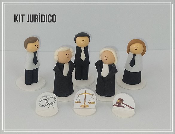 Kit Jurídico de Bonecos Constelação Sistêmica na Água e na Mesa - 8 peças