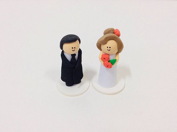 Casal de Noivos -  Bonecos para Constelação Familiar