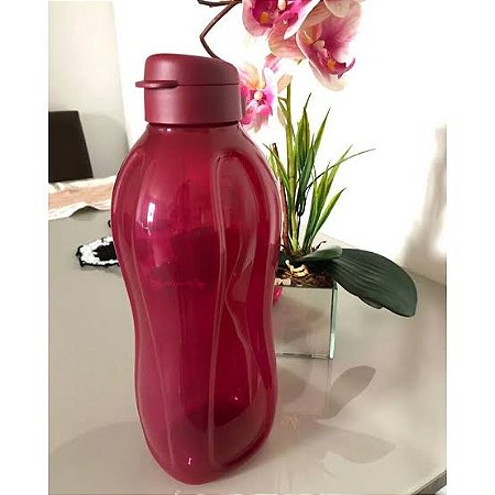 Garrafa Tupperware Eco Tupper Plus 2 litros Bordô