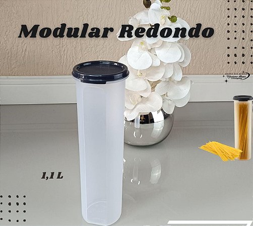 Tupperware Modular Redondo Macarrão Espaguete 1,1 litro n5