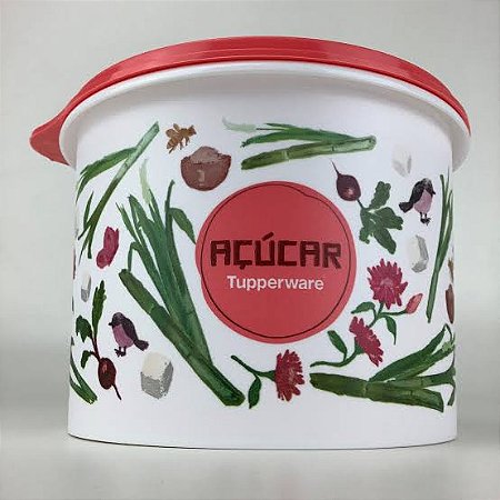 Tupperware Caixa Açúcar Floral 1,4kg