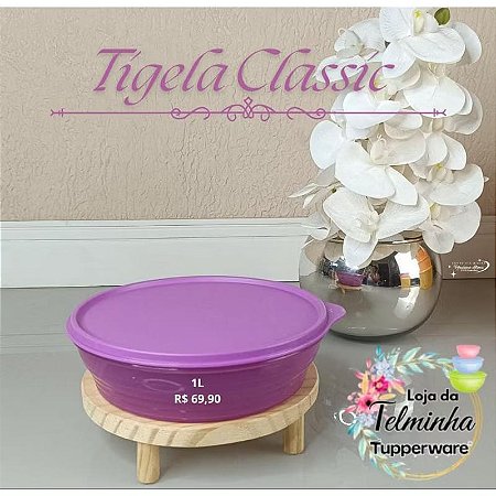 Tupperware Tigela Classic 1 litro - amora