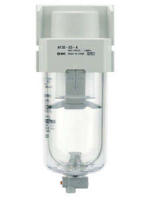 AF20-F02-A  FILTRO DE AR 5 MICRONS DRENO SEMI AUTOMATICO ROSCA 1/4 - SERIE AF-A SMC                    NCM :  84213990