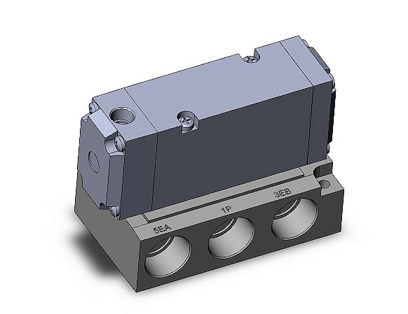 VFA5144-04  VALVULA 5/2 VIAS SIMPLES PILOTO PNEUMATICO ROSCA 1/2 - SERIE VFA SMC                    NCM :  84812090
