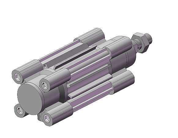 CP96SDB40-25C  CILINDRO PNEUMATICO DUPLA ACAO ISO 15552 DIAMETRO 40 MM CURSO 25 MM - SERIE CP96-C SMC                    NCM :  84123110