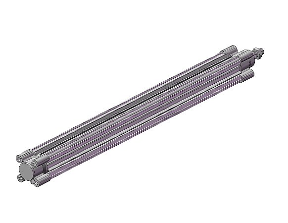 CP96SDB40-1000C  CILINDRO PNEUMATICO DUPLA ACAO ISO 15552 DIAMETRO 40 MM CURSO 1000 MM - SERIE CP96-C SMC                    NCM :  84123110
