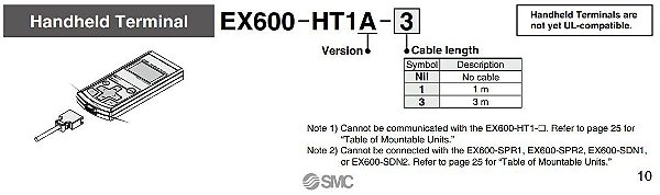 EX600-HT1A-1 INTERFACE DE PROGRAMACAO SERIE EX SMC                    NCM :  85176294