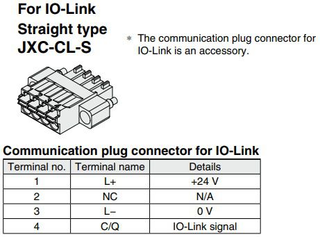 JXC-CL-S CONECTOR ELETRICO PARA CONTROLADOR JXC   SERIE JXC                    NCM :  85366990