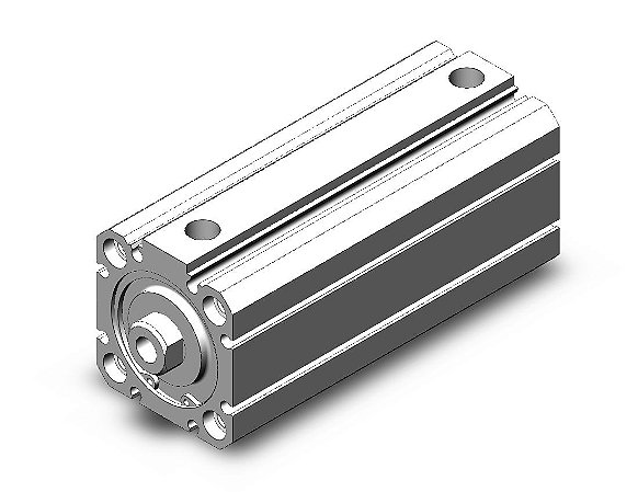 CD55B40-80 CILINDRO COMPACTO PNEUMATICO DUPLA ACAO ISO 21287 DIAMETRO 40 CURSO 80 MM - SERIE C55 SMC                    NCM :  84123110