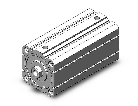 CD55B63-100 CILINDRO COMPACTO PNEUMATICO DUPLA ACAO ISO 21287 DIAMETRO 63 CURSO 100 MM - SERIE C55 SMC                    NCM :  84123110